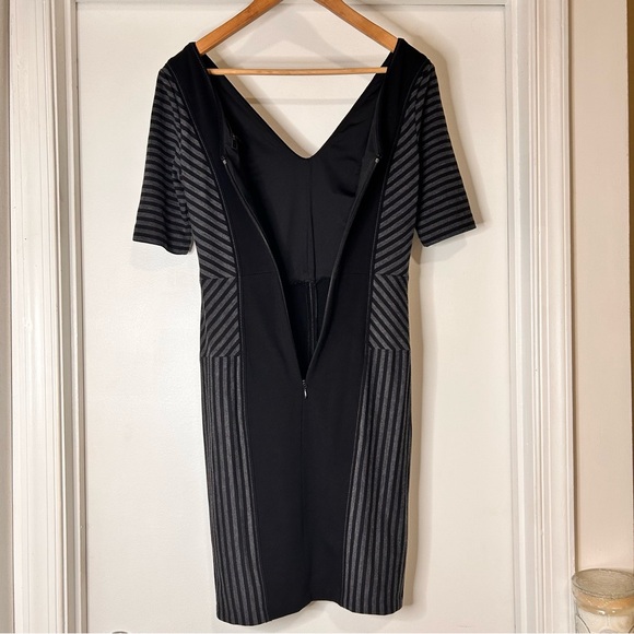 BCBGMaxAzria Black and Gray Bodycon Mini Dress - Picture 4 of 7